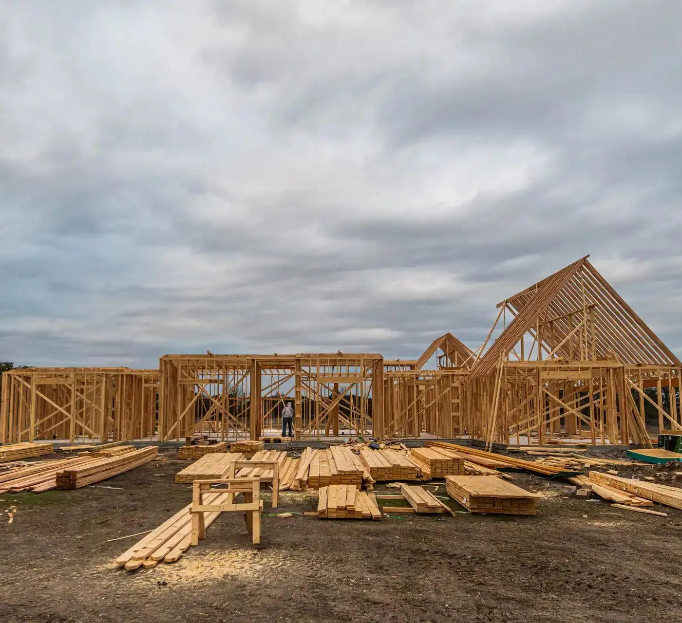 house being framed