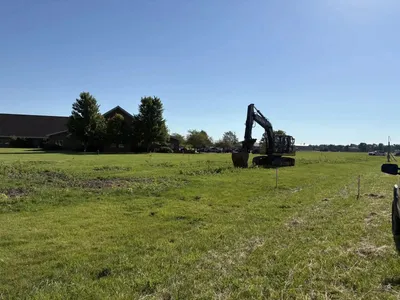 breaking ground in an open field at 910 westmoreland.