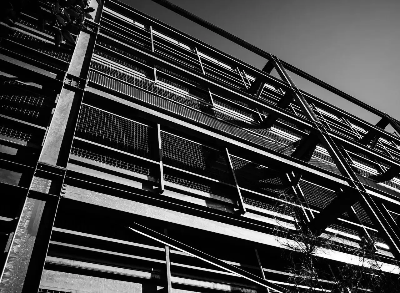 a steel structure